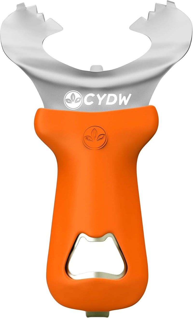 CYDW Mason Jar Opener Tool with No Lid Dents or Damage, Can Opener Manual Multi-Purpose, Easy Twist Manual Handheld Top Remover Utensil, Canning Supplies Tools and Bottle Opener, Made For Lifetime - Image 1